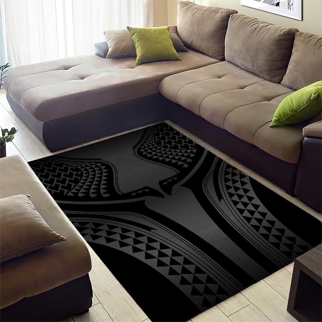 Hawaiian Kakau Art Tattoos Aquaman Style Area Rug Special Edition - Polynesian Pride