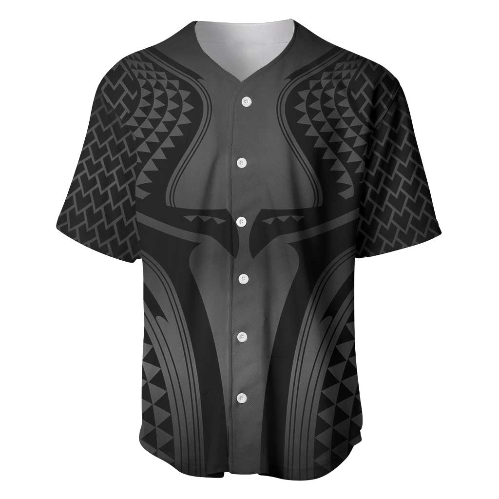 Hawaiian Kakau Art Tattoos Aquaman Style Baseball Jersey Special Edition LT03 Black - Polynesian Pride