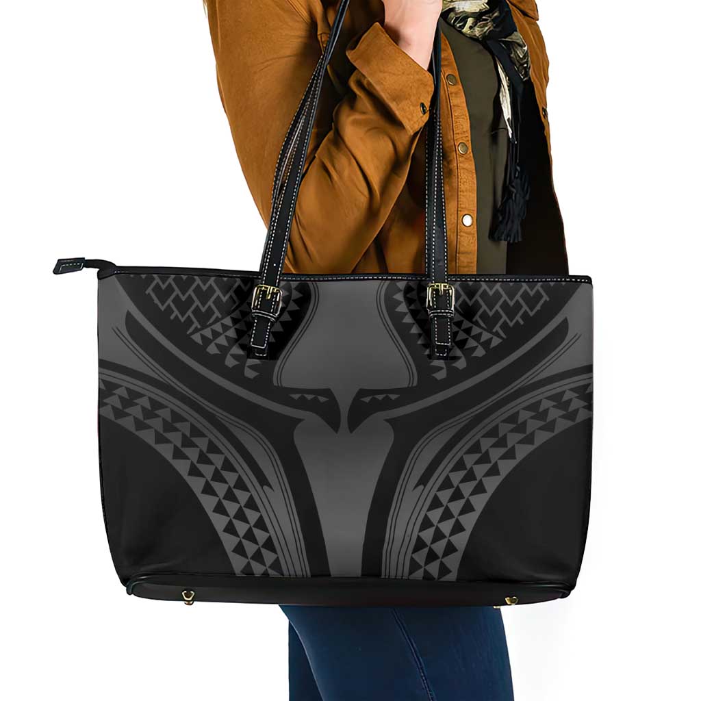 Hawaiian Kakau Art Tattoos Aquaman Style Leather Tote Bag Special Edition - Polynesian Pride