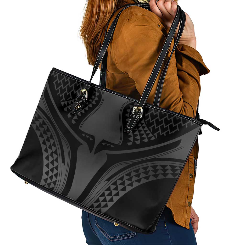 Hawaiian Kakau Art Tattoos Aquaman Style Leather Tote Bag Special Edition - Polynesian Pride