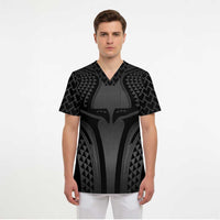 Hawaiian Kakau Art Tattoos Aquaman Style Scrub Top Special Edition - Polynesian Pride