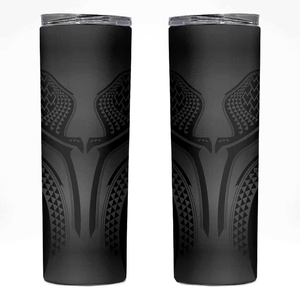 Hawaiian Kakau Art Tattoos Aquaman Style Skinny Tumbler Special Edition LT03 Black - Polynesian Pride