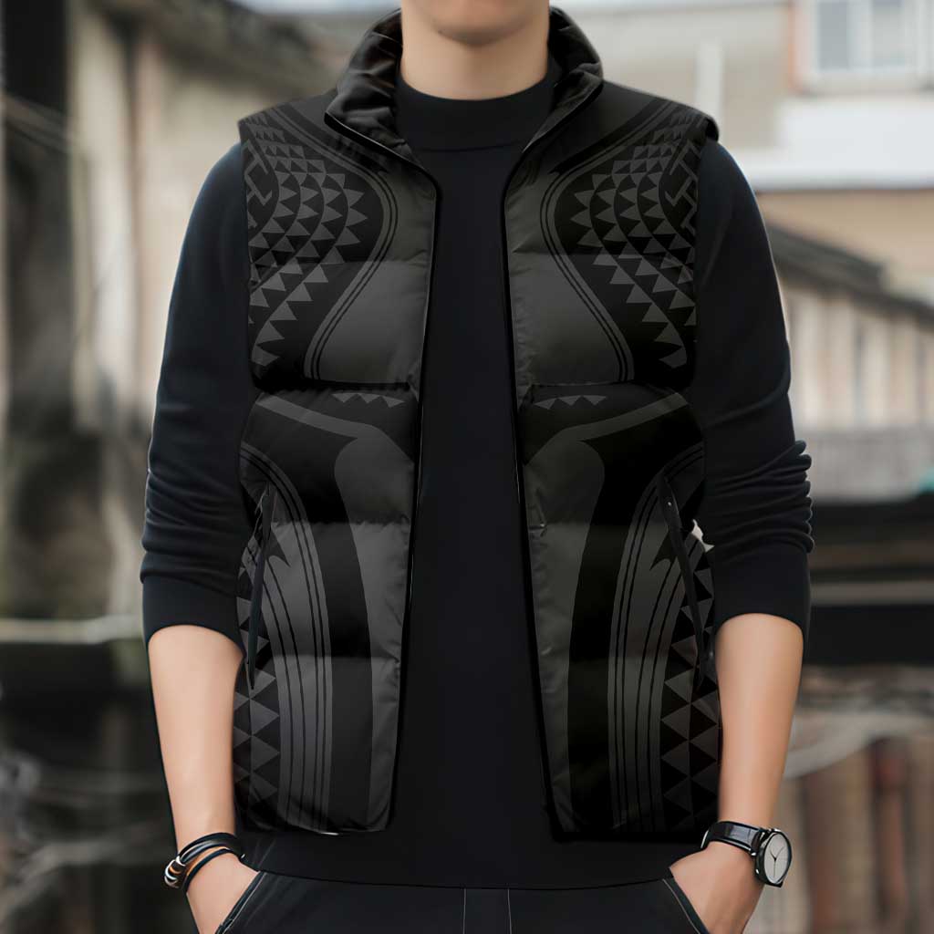 Hawaiian Kakau Art Tattoos Aquaman Style Sleeveless Puffer Jacket Special Edition - Polynesian Pride