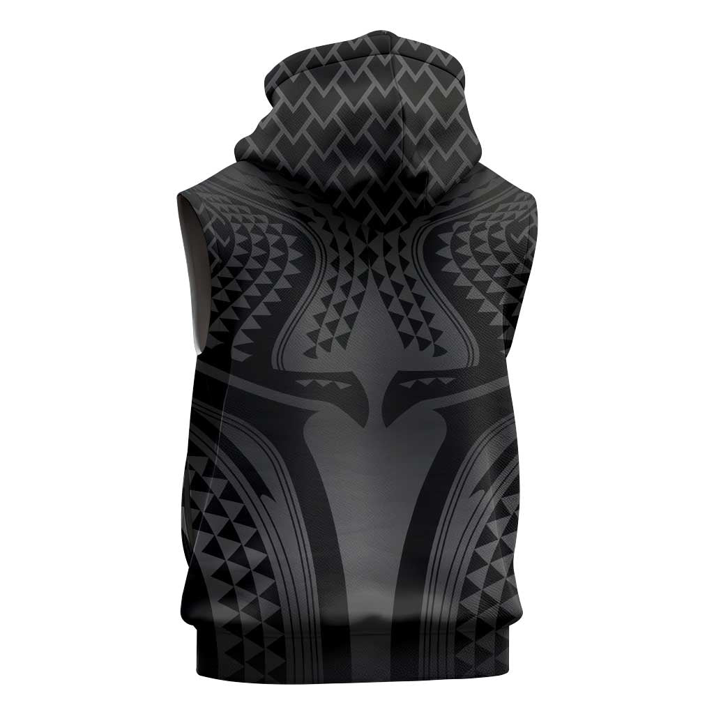 Hawaiian Kakau Art Tattoos Aquaman Style Sleeveless Zip Hoodie Special Edition LT03 - Polynesian Pride