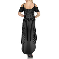 Hawaiian Kakau Art Tattoos Aquaman Style Summer Maxi Dress Special Edition - Polynesian Pride