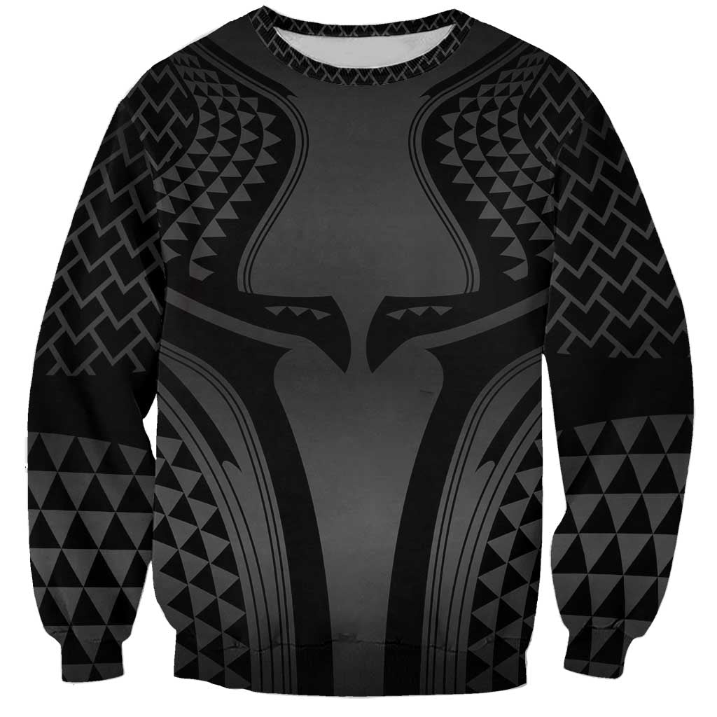 Hawaiian Kakau Art Tattoos Aquaman Style Sweatshirt Special Edition LT03 Unisex Black - Polynesian Pride