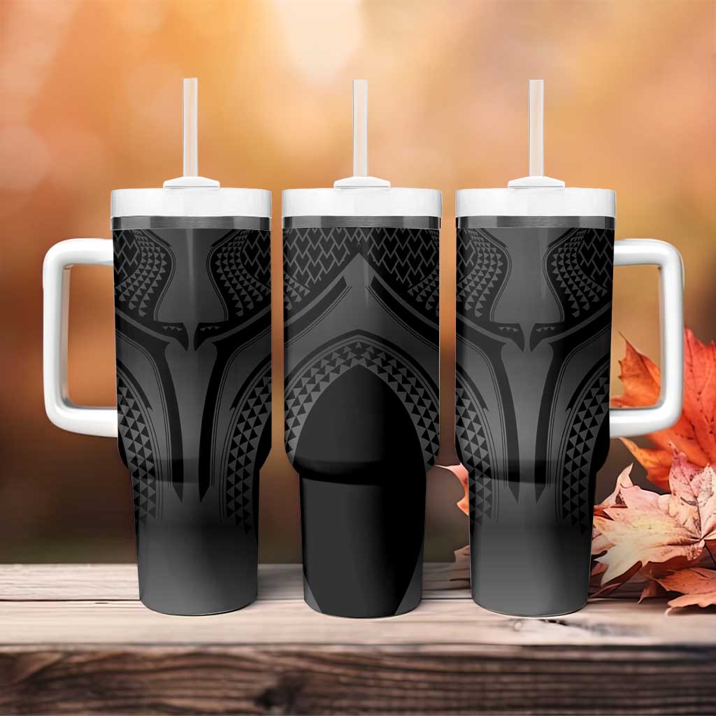 Hawaiian Kakau Art Tattoos Aquaman Style Tumbler With Handle Special Edition LT03 - Polynesian Pride