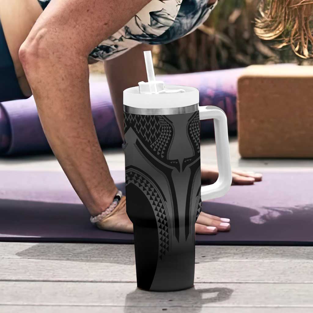Hawaiian Kakau Art Tattoos Aquaman Style Tumbler With Handle Special Edition LT03 - Polynesian Pride
