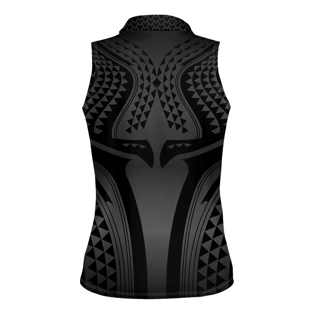 Hawaiian Kakau Art Tattoos Aquaman Style Women Sleeveless Polo Shirt Special Edition LT03 - Polynesian Pride