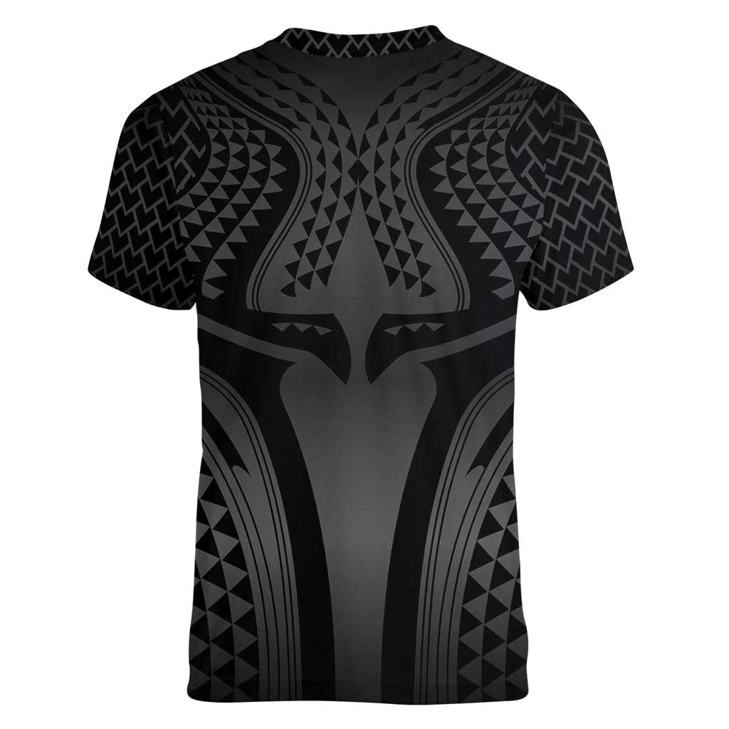 Hawaiian Kakau Art Tattoos Aquaman Style Women V-Neck T-Shirt Special Edition LT03 - Polynesian Pride