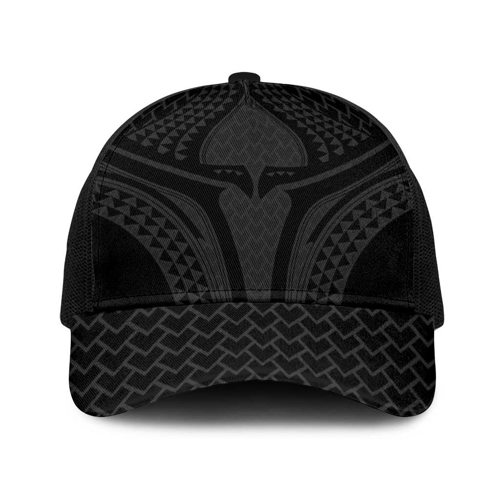 Hawaiian Kakau Art Tattoos Aquaman Style Baseball Net Cap Black Version - Polynesian Pride