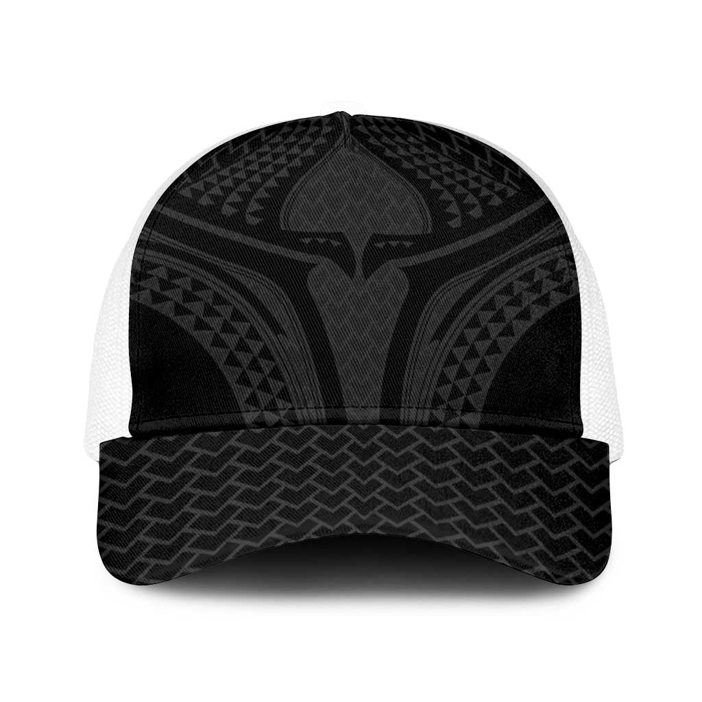 Hawaiian Kakau Art Tattoos Aquaman Style Baseball Net Cap Black Version - Polynesian Pride