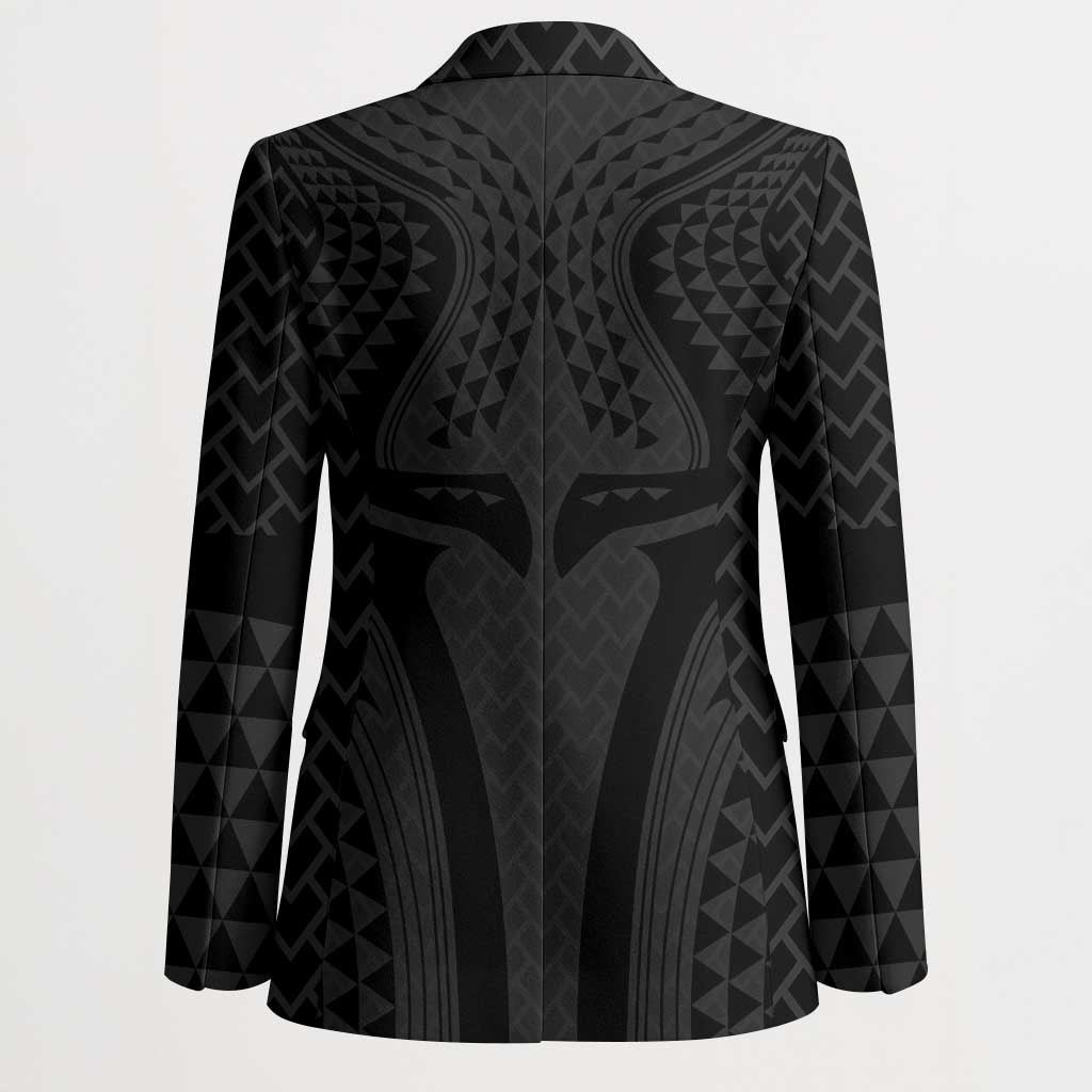Hawaiian Kakau Art Tattoos Aquaman Style Blazer Black Version - Polynesian Pride