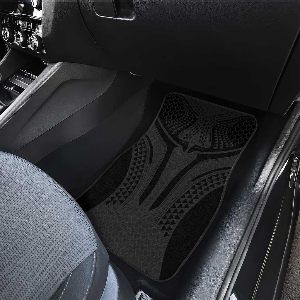 Hawaiian Kakau Art Tattoos Aquaman Style Car Mats Black Version - Polynesian Pride