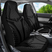 Hawaiian Kakau Art Tattoos Aquaman Style Car Seat Cover Black Version - undefined