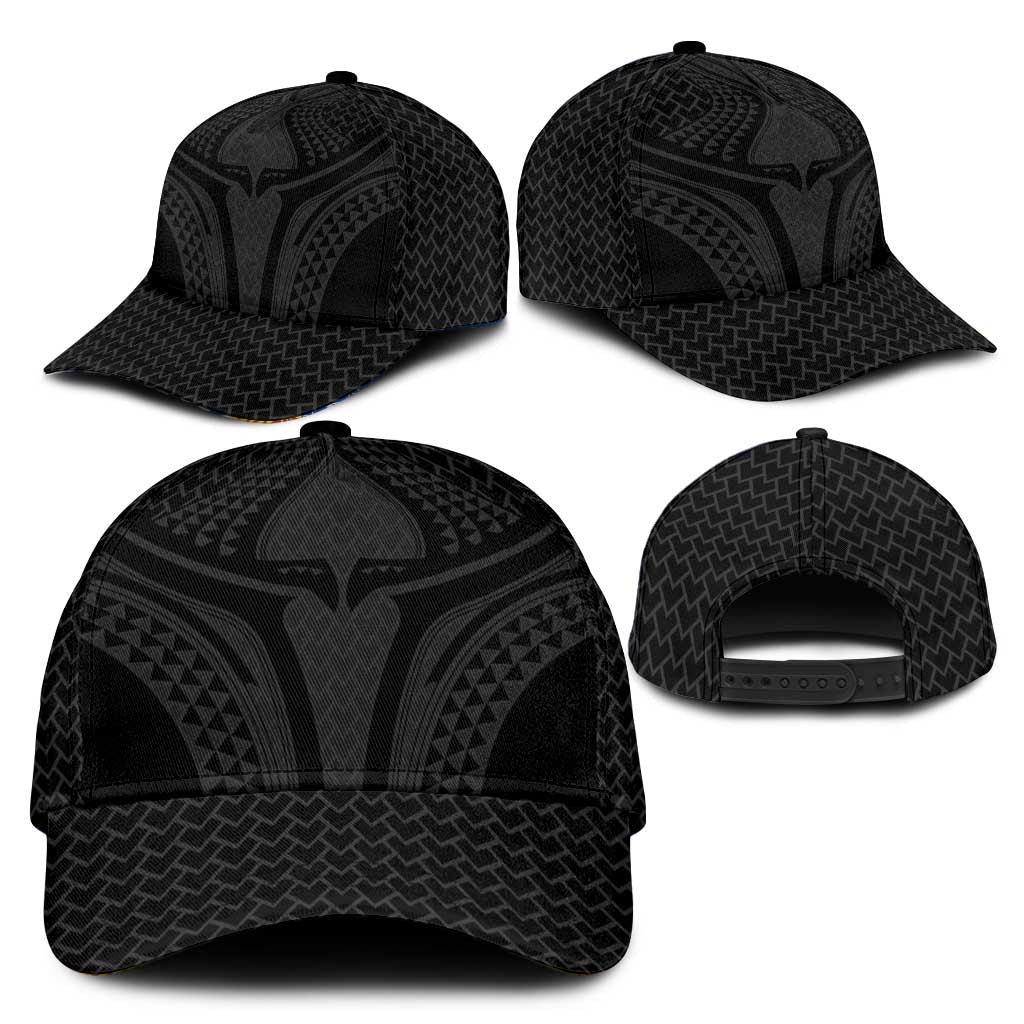 Hawaiian Kakau Art Tattoos Aquaman Style Classic Cap Black Version LT03 - Polynesian Pride