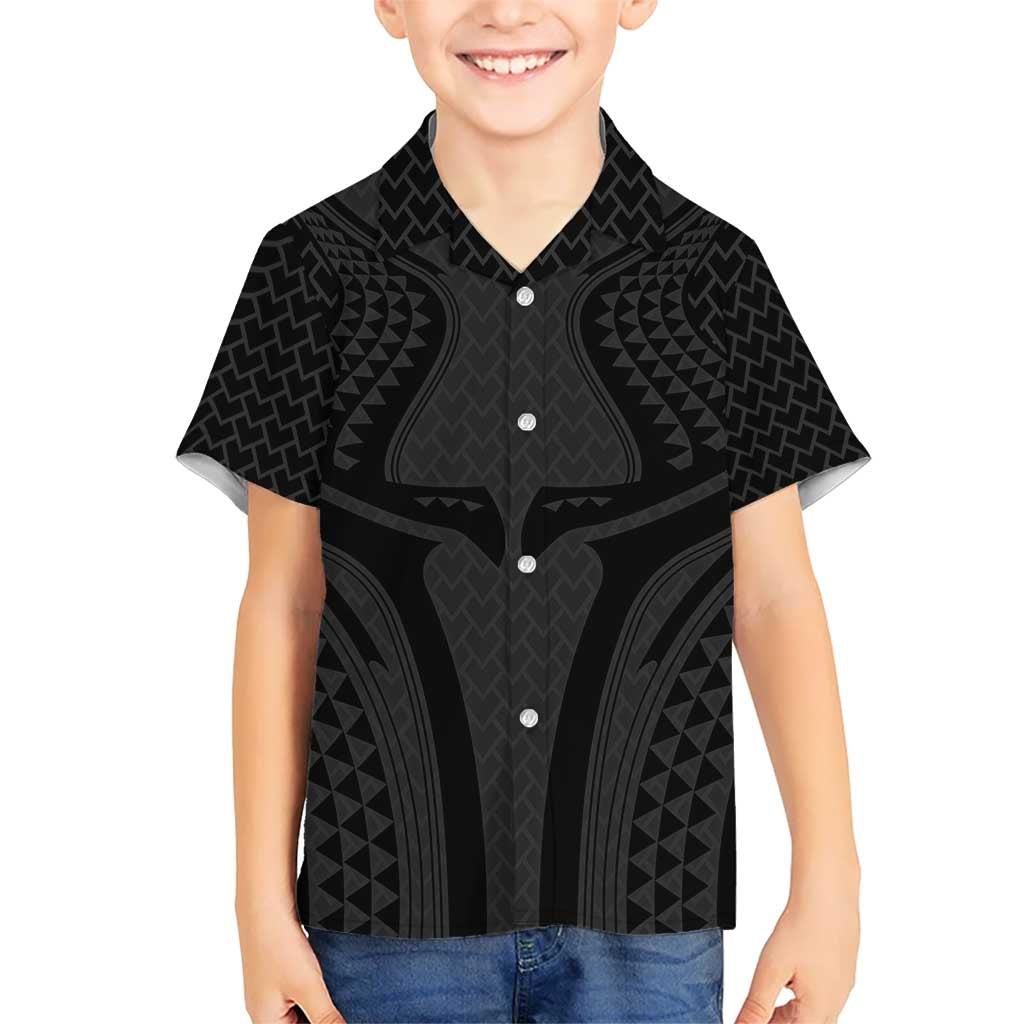 Hawaiian Kakau Art Tattoos Aquaman Style Hawaiian Shirt Black Version - Polynesian Pride