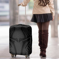 Hawaiian Kakau Art Tattoos Aquaman Style Luggage Cover Black Version - Polynesian Pride