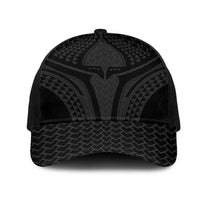 Hawaiian Kakau Art Tattoos Aquaman Style Mesh Trucker Cap Black Version - Polynesian Pride