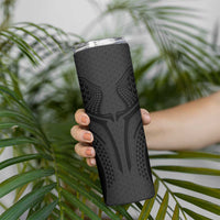 Hawaiian Kakau Art Tattoos Aquaman Style Skinny Tumbler Black Version LT03 - Polynesian Pride