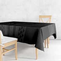 Hawaiian Kakau Art Tattoos Aquaman Style Tablecloth Black Version - Polynesian Pride