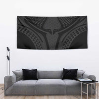 Hawaiian Kakau Art Tattoos Aquaman Style Tapestry Black Version LT03 - Polynesian Pride
