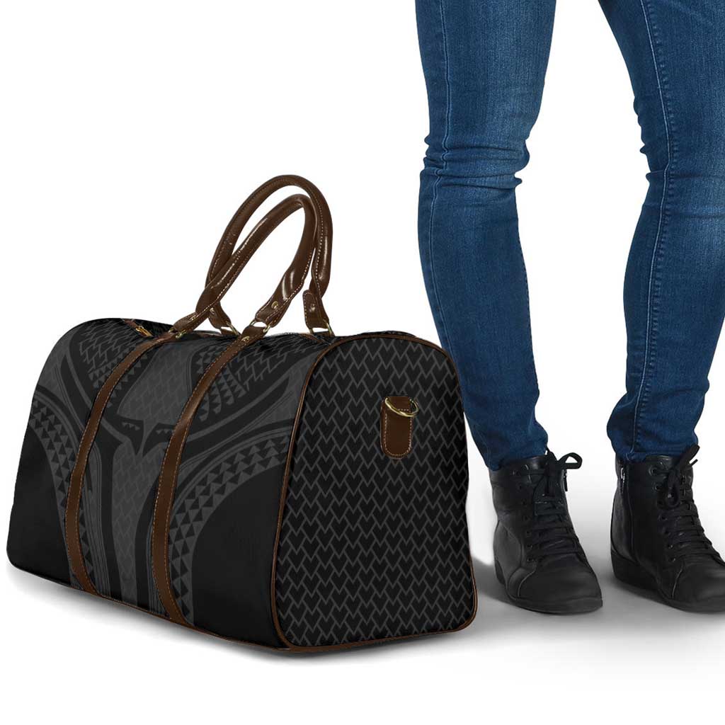 Hawaiian Kakau Art Tattoos Aquaman Style Travel Bag Black Version - Polynesian Pride