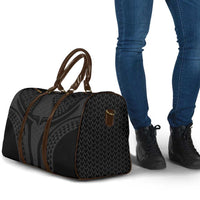 Hawaiian Kakau Art Tattoos Aquaman Style Travel Bag Black Version - Polynesian Pride