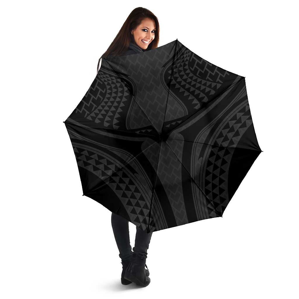 Hawaiian Kakau Art Tattoos Aquaman Style Umbrella Black Version - Polynesian Pride