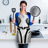 Hawaiian Kakau Art Tattoos Aquaman Style Apron White Version - Polynesian Pride