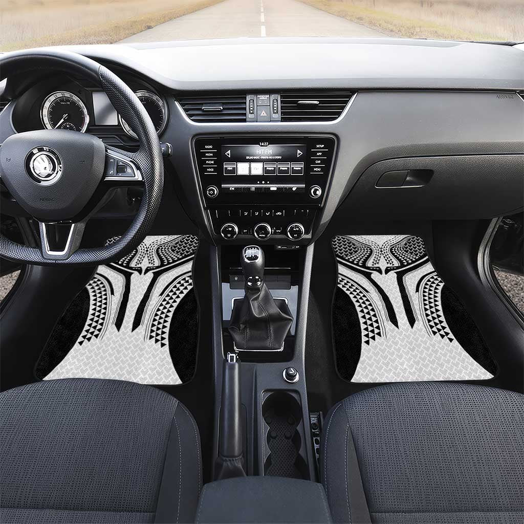 Hawaiian Kakau Art Tattoos Aquaman Style Car Mats White Version - Polynesian Pride