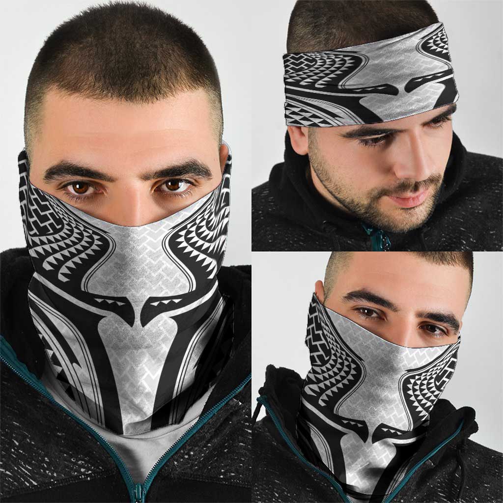 Hawaiian Kakau Art Tattoos Aquaman Style Neck Gaiter White Version - Polynesian Pride