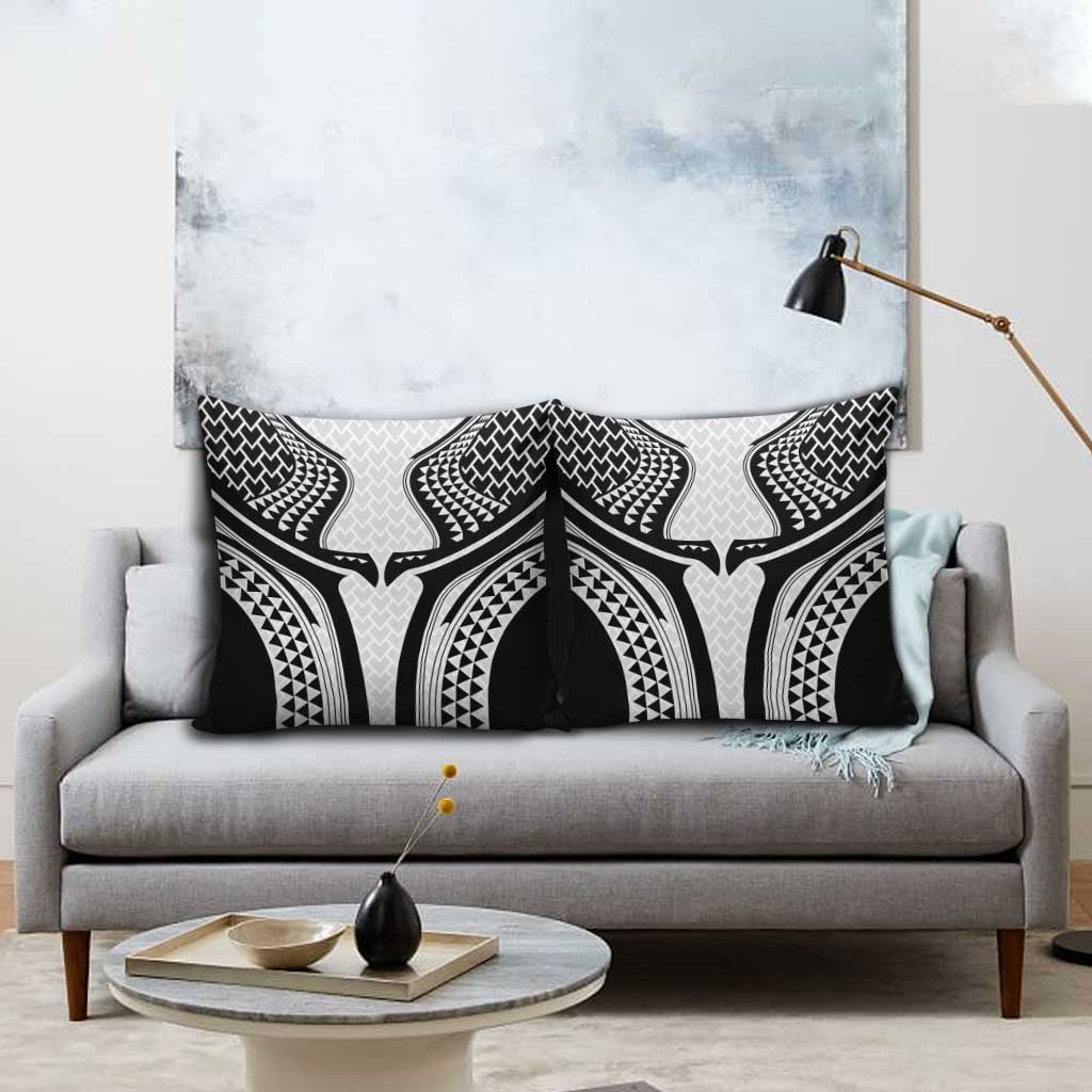 Hawaiian Kakau Art Tattoos Aquaman Style Pillow Cover White Version - Polynesian Pride