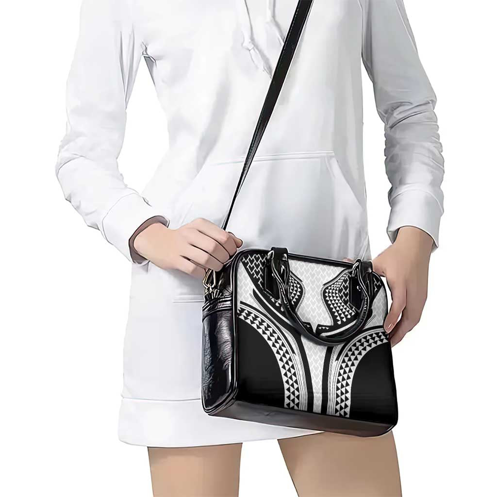Hawaiian Kakau Art Tattoos Aquaman Style Shoulder Handbag White Version - Polynesian Pride