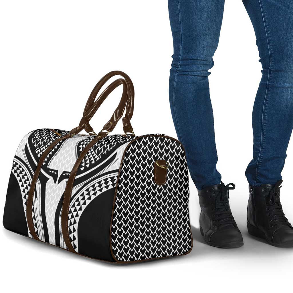 Hawaiian Kakau Art Tattoos Aquaman Style Travel Bag White Version - Polynesian Pride