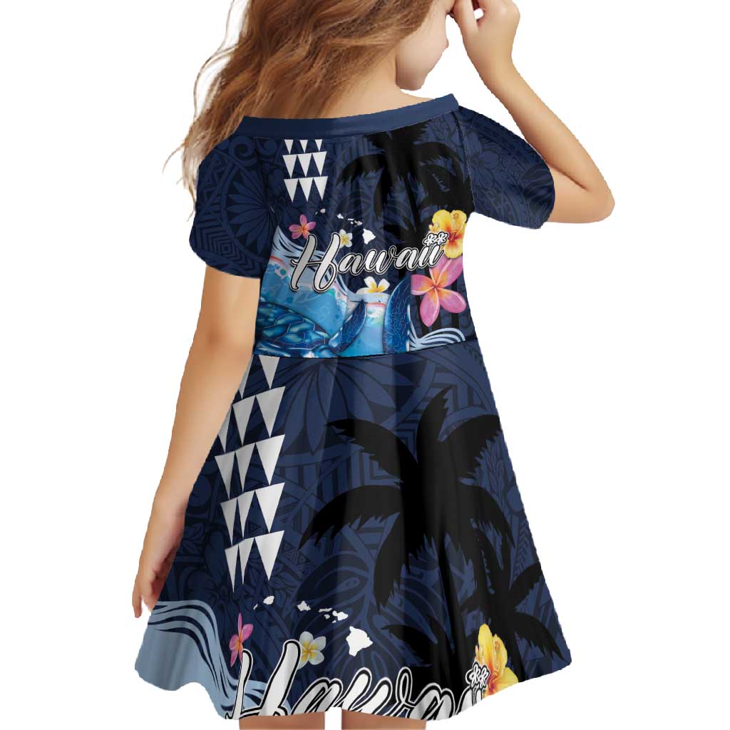 Hawaiian Honu Honi Ihu Family Matching Mermaid Dress and Hawaiian Shirt With Plumeria and Kakau Art Pattern LT03 - Polynesian Pride