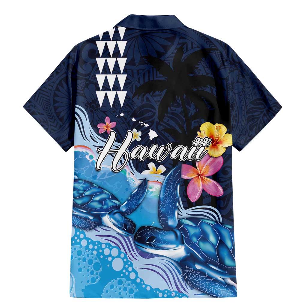 Hawaiian Honu Honi Ihu Family Matching Mermaid Dress and Hawaiian Shirt With Plumeria and Kakau Art Pattern LT03 - Polynesian Pride