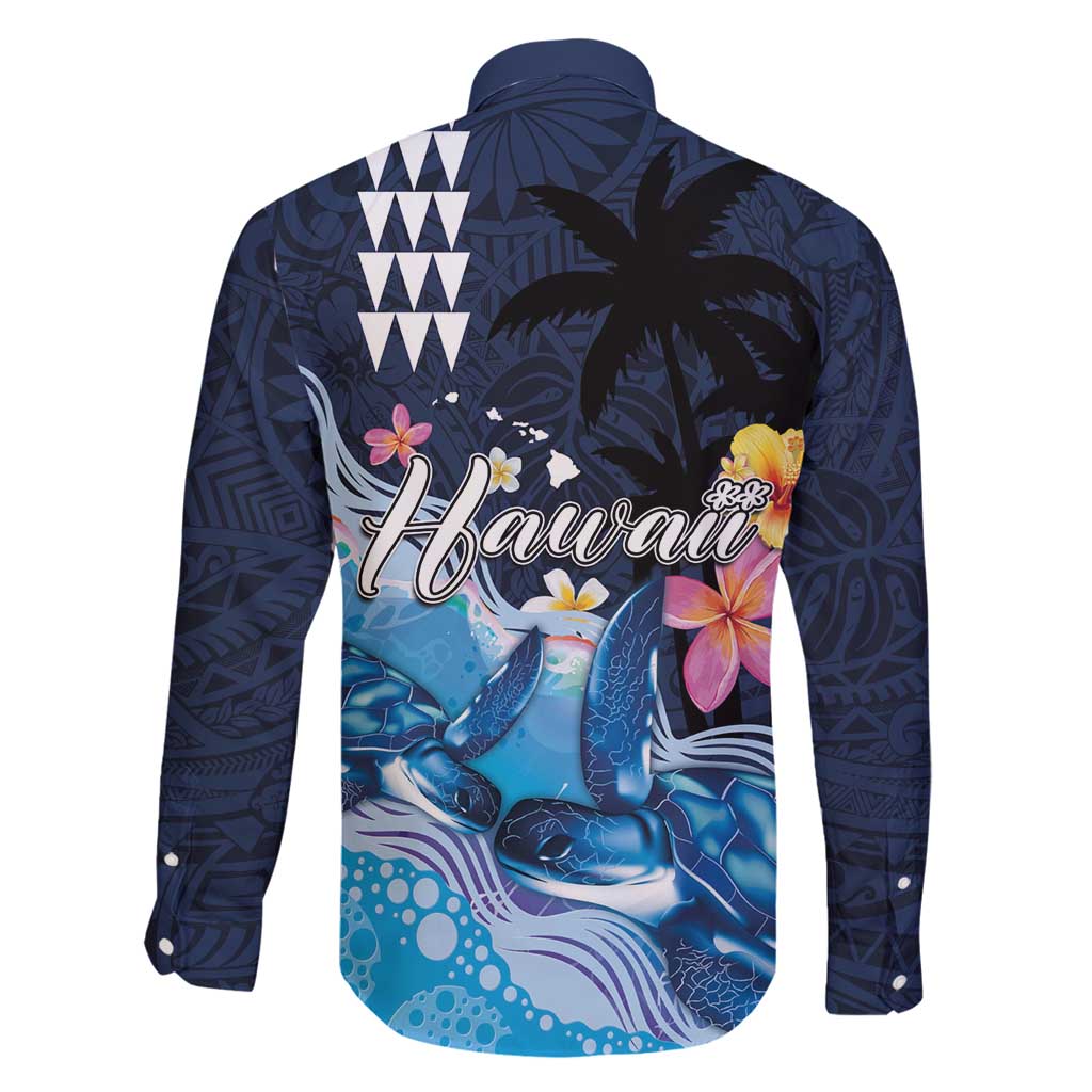 Hawaiian Honu Honi Ihu Family Matching Off Shoulder Maxi Dress and Hawaiian Shirt With Plumeria and Kakau Art Pattern LT03 - Polynesian Pride