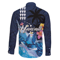Hawaiian Honu Honi Ihu Family Matching Puletasi and Hawaiian Shirt With Plumeria and Kakau Art Pattern LT03 - Polynesian Pride