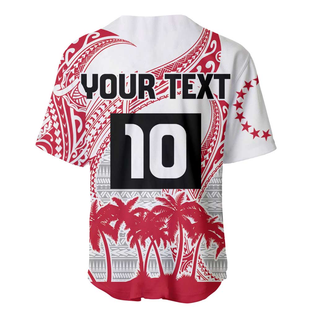 Cook Islands Marathon 2025-Pursuit in Paradise Baseball Jersey Red Color LT03 - Polynesian Pride
