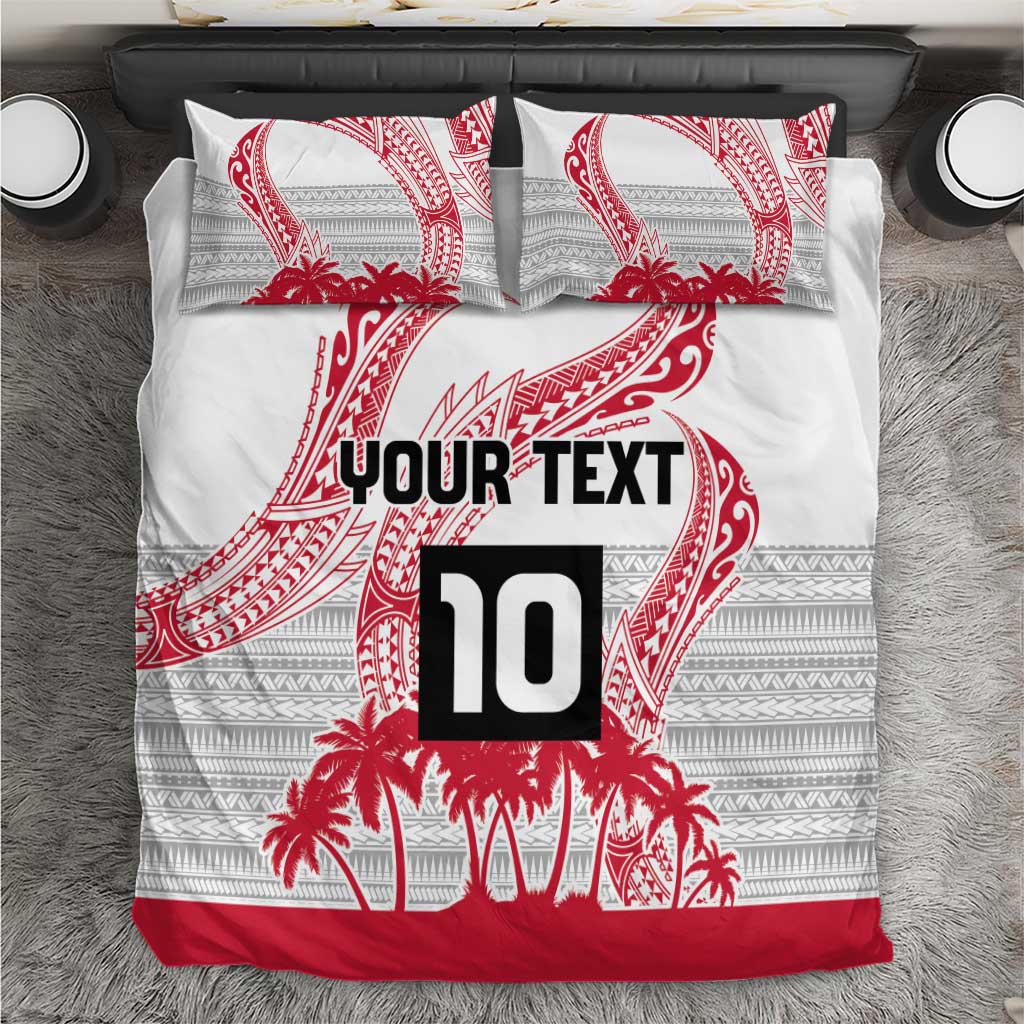 Cook Islands Marathon 2025-Pursuit in Paradise Bedding Set Red Color LT03 Red - Polynesian Pride