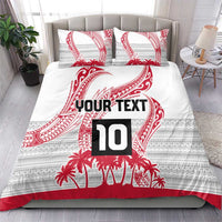 Cook Islands Marathon 2025-Pursuit in Paradise Bedding Set Red Color LT03 - Polynesian Pride