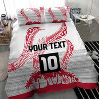 Cook Islands Marathon 2025-Pursuit in Paradise Bedding Set Red Color LT03 - Polynesian Pride