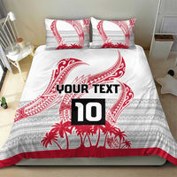 Cook Islands Marathon 2025-Pursuit in Paradise Bedding Set Red Color LT03 - Polynesian Pride