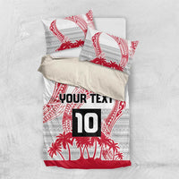 Cook Islands Marathon 2025-Pursuit in Paradise Bedding Set Red Color LT03 US Twin 172cm x 218cm Red - Polynesian Pride