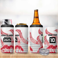 Cook Islands Marathon 2025-Pursuit in Paradise 4 in 1 Can Cooler Tumbler Red Color LT03 - Polynesian Pride