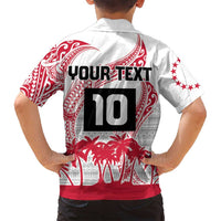 Cook Islands Marathon 2025-Pursuit in Paradise Family Matching Tank Maxi Dress and Hawaiian Shirt Red Color LT03 - Polynesian Pride