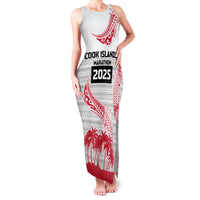 Cook Islands Marathon 2025-Pursuit in Paradise Family Matching Tank Maxi Dress and Hawaiian Shirt Red Color LT03 Mom's Dress Red - Polynesian Pride