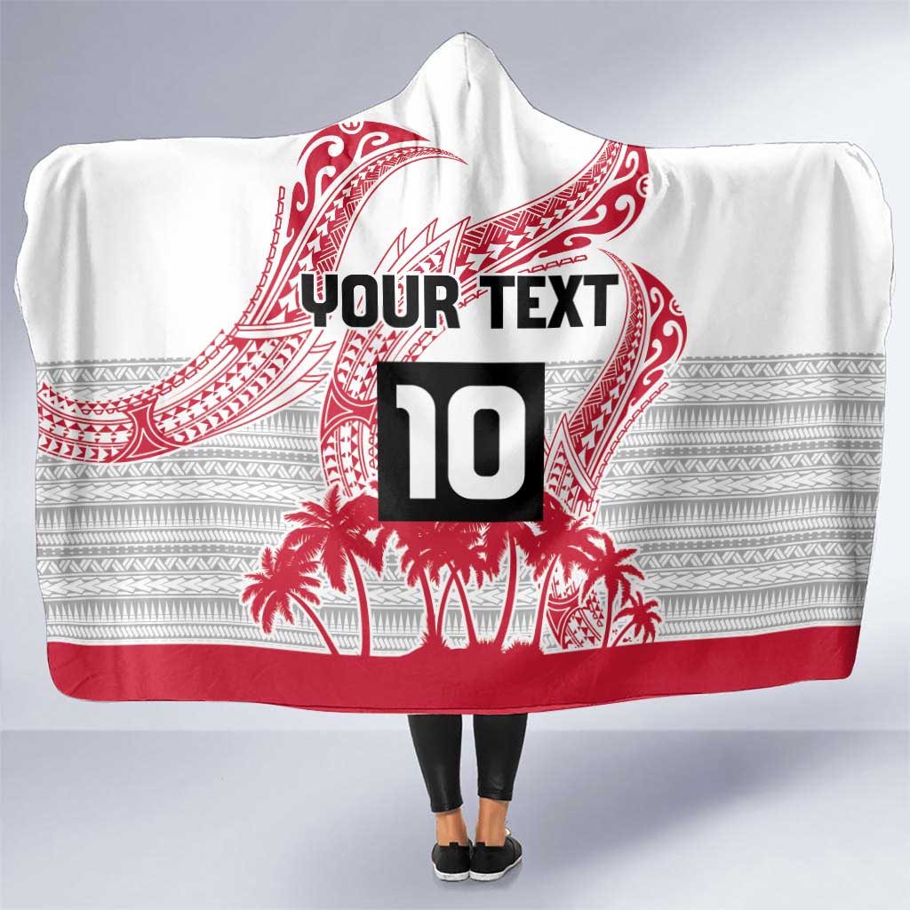 Cook Islands Marathon 2025-Pursuit in Paradise Hooded Blanket Red Color LT03 One Size Red - Polynesian Pride