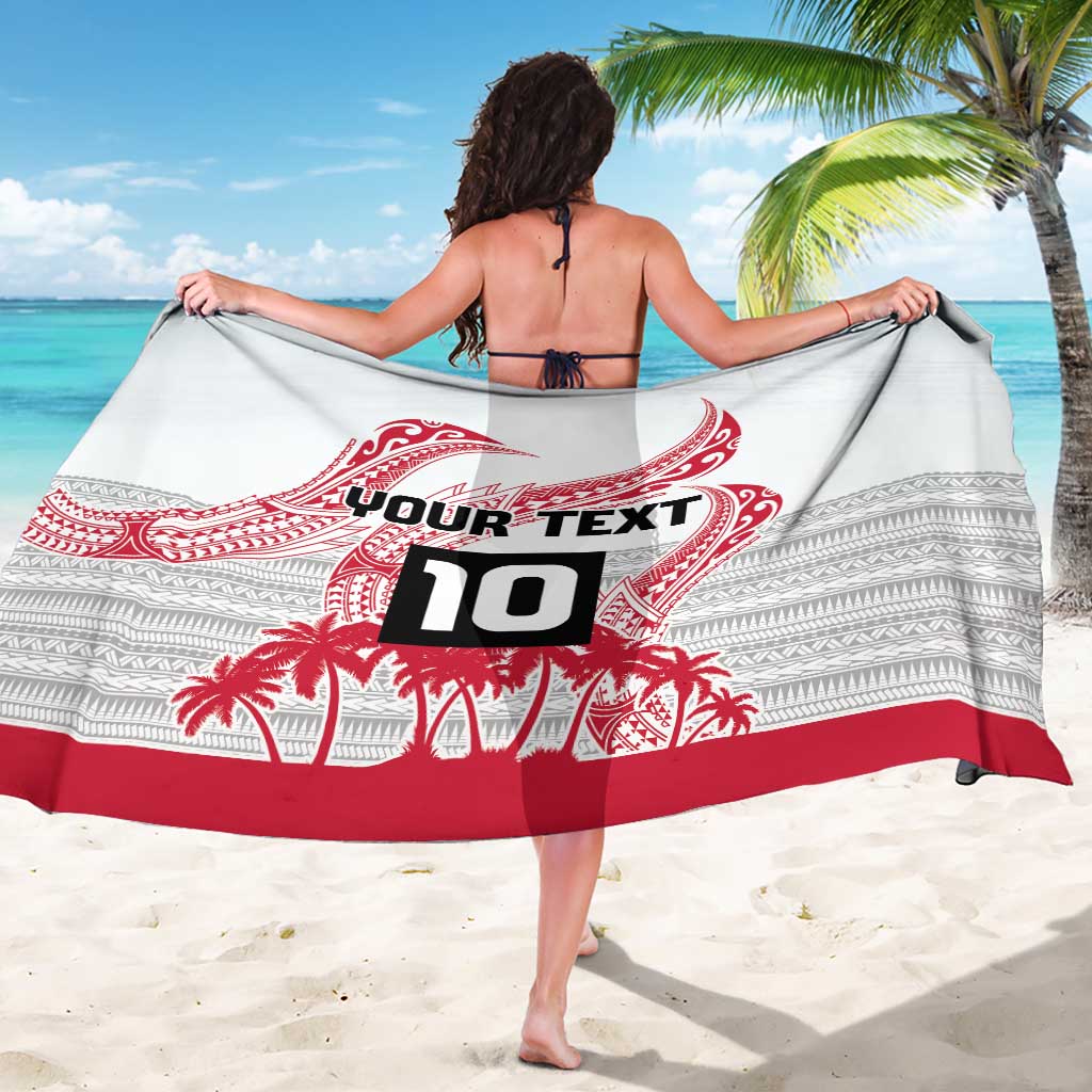 Cook Islands Marathon 2025-Pursuit in Paradise Sarong Red Color LT03 - Polynesian Pride